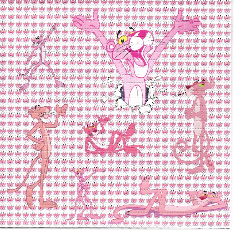 Buy Pink Panther LSD Tabs Online Canada 120ug Nostalgic Blotter Art