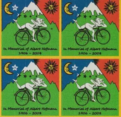 Buy Bicycle Day Tabs Online Canada - 100ug Classic Heritage Blotter
