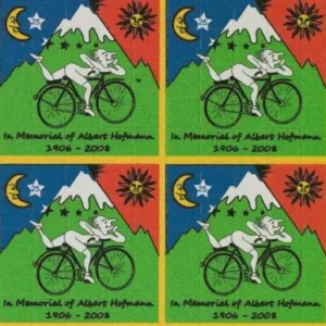 Buy Bicycle Day Tabs Online Canada 100ug Classic Blotter Art