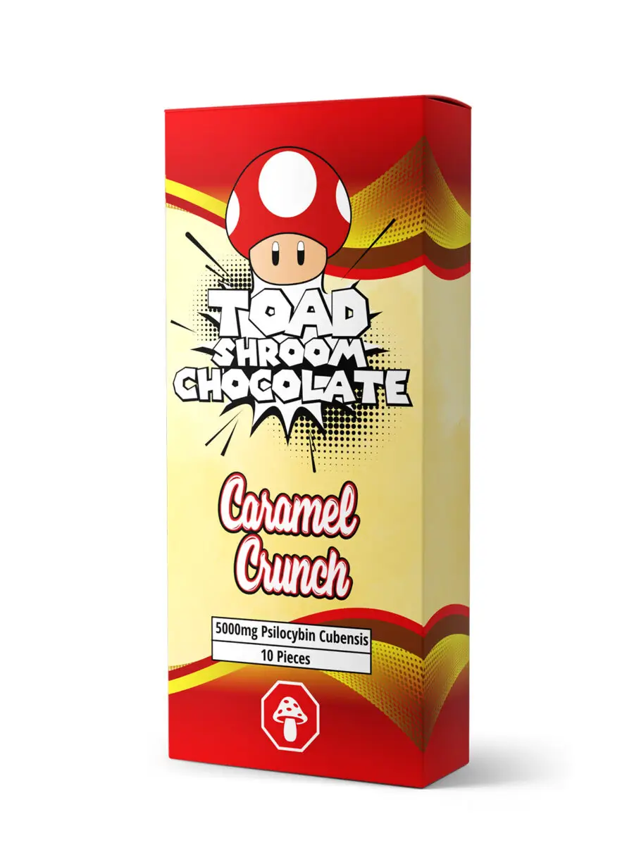 Toad Shroom Chocolate Bars (5000mg) - Caramel Crunch